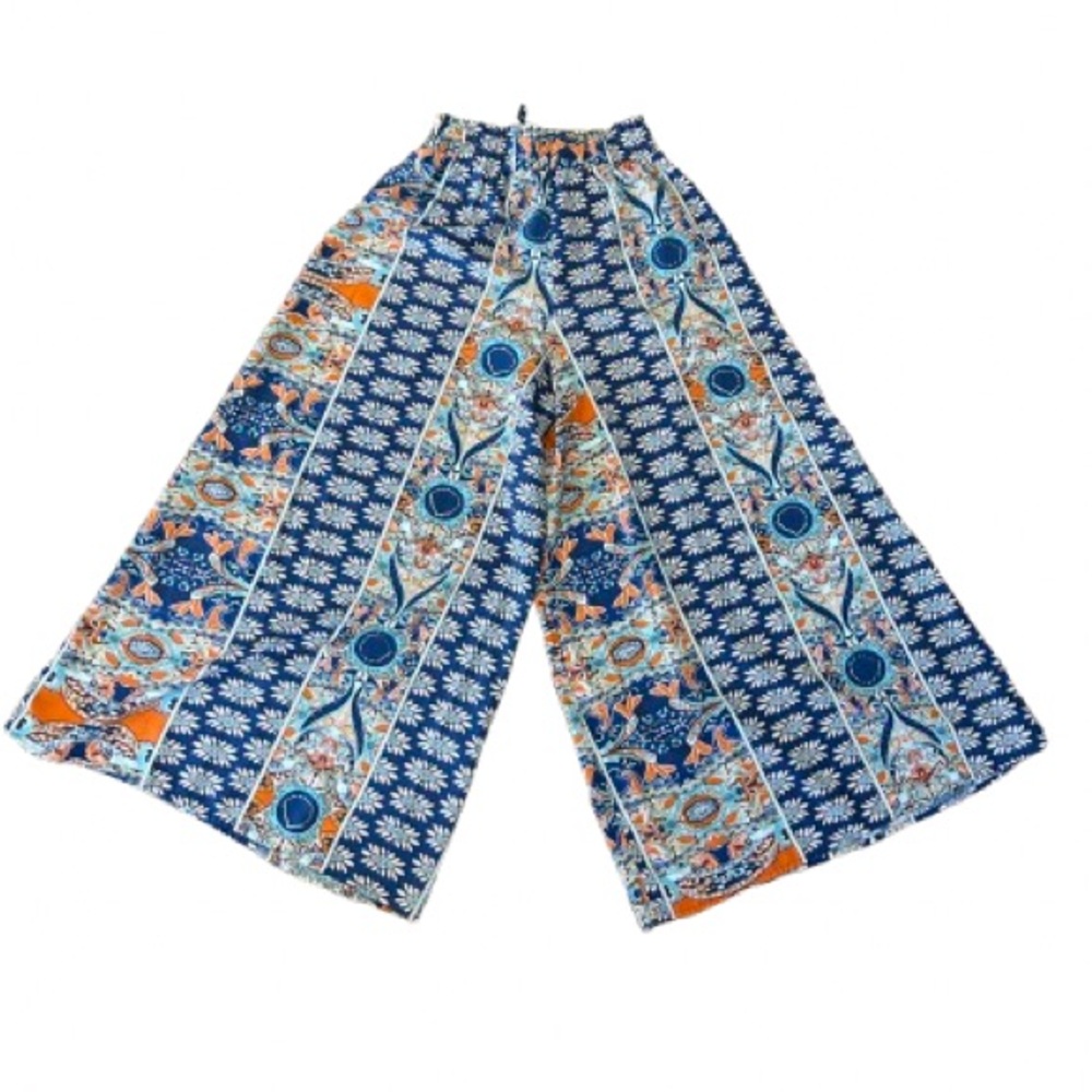 SHEIN Women’s Multicolor Flowy Patterned Pants Size Large